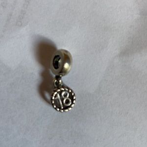 Authentic Pandora “18” charm